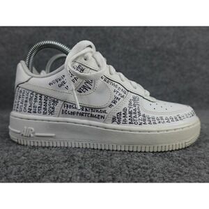 Nike Air Force 1 Low Custom Leah Kirsch‎ White Graffiti Script AF1 4.5Y 6 Women